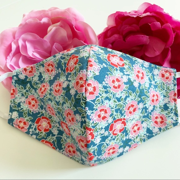 3/$25 Triple Layer Handmade Face Mask - Picture 2 of 5